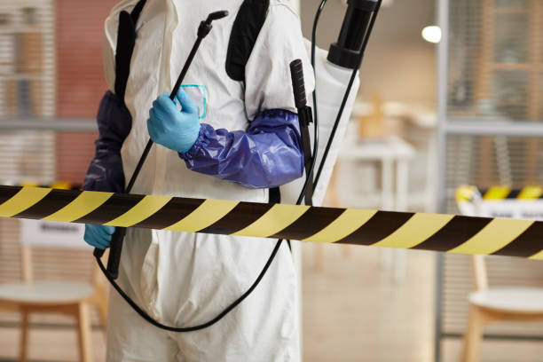 Professional Sewage Cleanup technician working in Fishers Island, NY